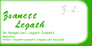zsanett legath business card